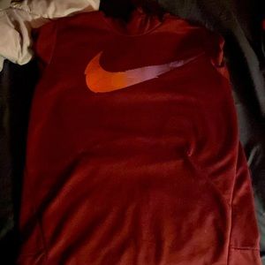 Nike red hoodie